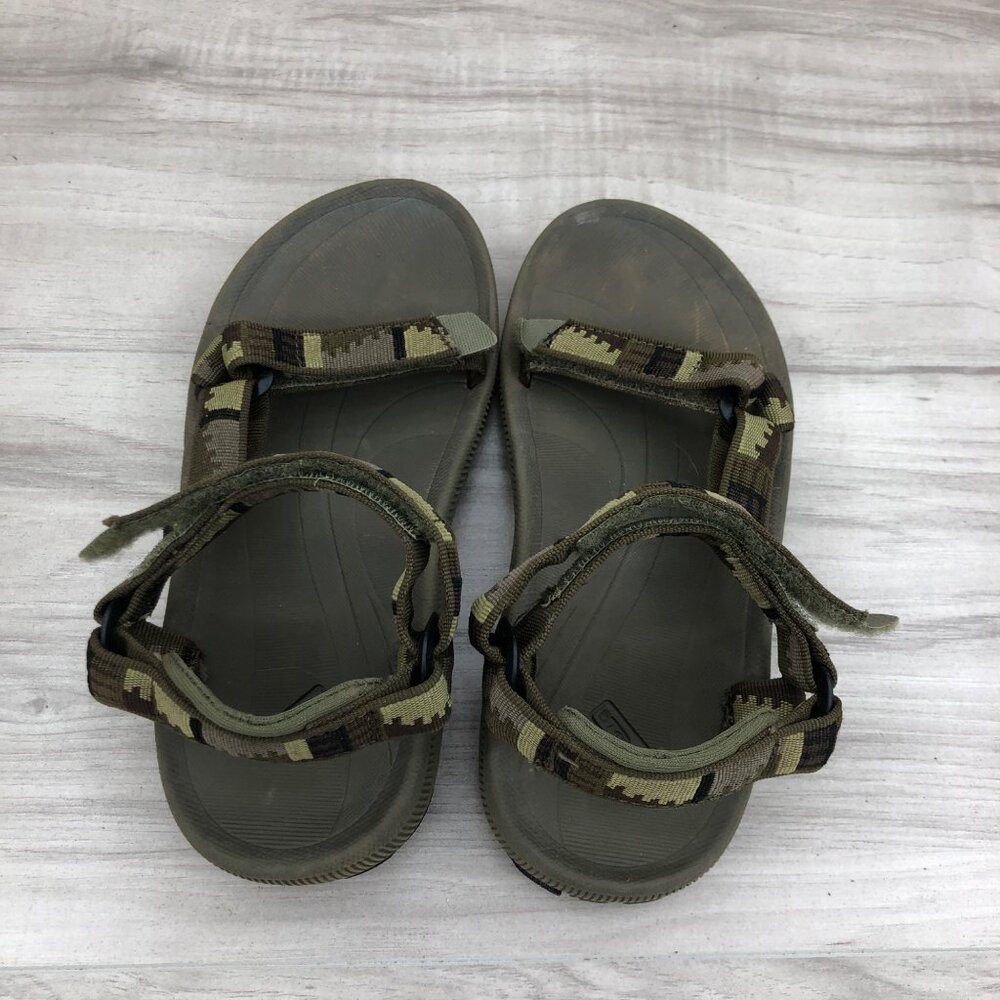 Teva Sandals Kids 2 Hurricane Green Hook and Loop Adjustable Strap Outdoor Shoes - Picture 8 of 11